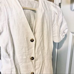NWT Aritzia Wilfred WHITE Caprice Dress